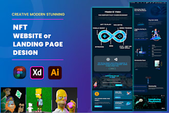 do ui ux nft minting website or nft landing page design
