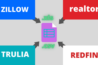 scrape zillow realtor trulia redfin for real estate