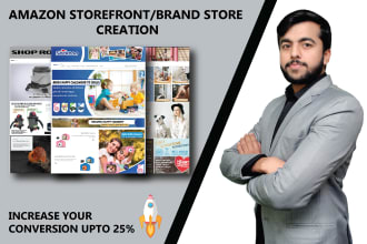 create amazon brand store design or storefront design
