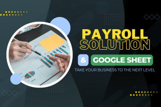 create payroll to manage your business with google sheet