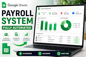 build a payroll management system in google sheets with automation