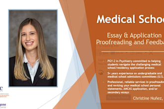 refine your medical school personal statement and amcas application