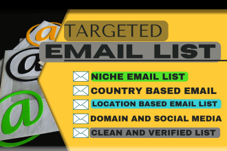 find email addresses of targeted email list building for bulk email marketing