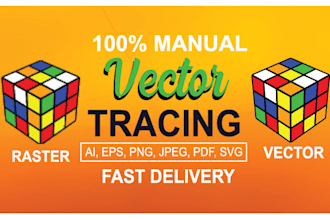 amazing adobe illustrator work raster to vector tracing