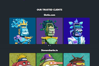 make a stunning website for your nft marketing