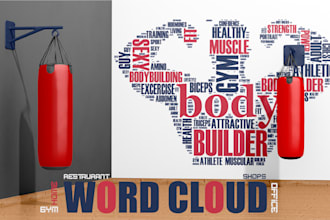 draw word cloud for your restaurant, office, gym and shop