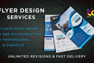 design a creative flyer, poster or broucher within 6 hours