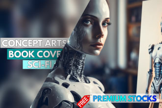 do surreal concept art, matte paint and photo manipulation