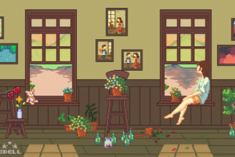 create pixel art background or a concept art for you