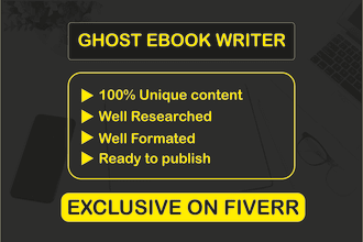 ghost write 30,000 words ebook as ghost book writer