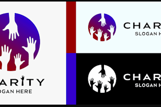 modern non profit event or charity logo design