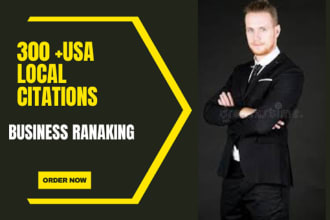 do 300 USA local citations and directories for local SEO
