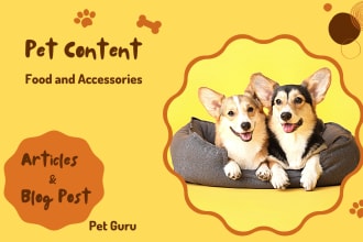 write unique pet content and animal health articles