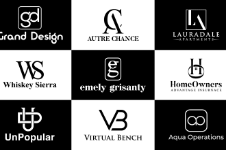 design luxury fashion, clothing brand, and monogram logo