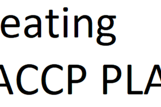create haccp plan and standard operating procedure