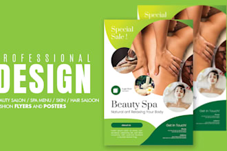 design beauty salon,spa menu,skin,hair,fashion flyers and posters