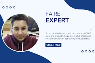list products on faire and optimize store