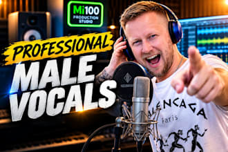 sing powerful professional male lead vocals for your song