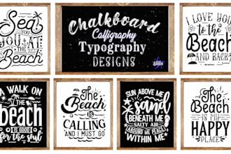 do custom typography calligraphy t shirt design