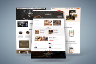 design or redesign restaurant and cafe website in wordpress