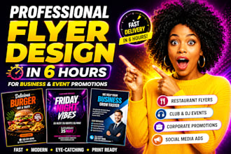 create awesome flyer design for you