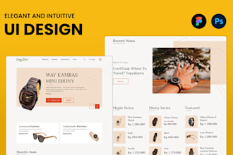 do website design, web design, ui ux design using figma