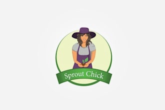 design sprout chick logo