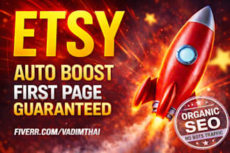 etsy shop promotion seo rank first page
