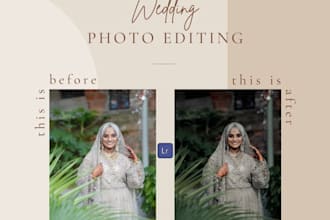 do wedding photo editing professionally