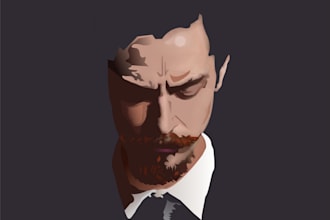 draw professional vector portraits
