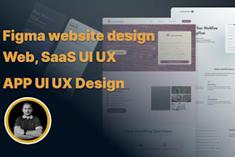 do figma website design and UI UX mockup