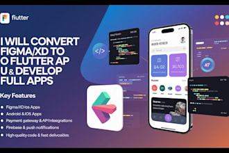 do figma to flutter to conversion, and mobile app development
