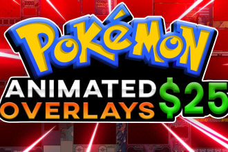 create a animate pokémon overlay for you