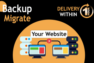 backup, clone, or migrate your wordpress website in 1hour