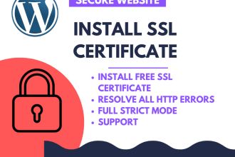 install free SSL certificate or fix https errors