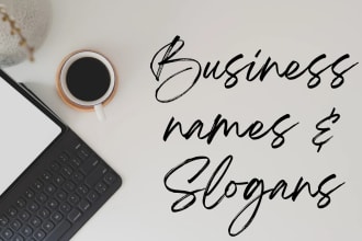 suggest brand name for business and slogans