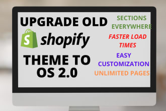 migrate and upgrade shopify theme to online store 2 0