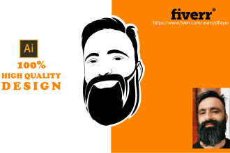 create an amazing vector portrait logo from your photo