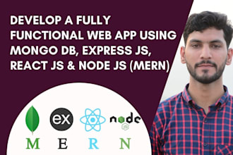 build a fully functional website using react and node js