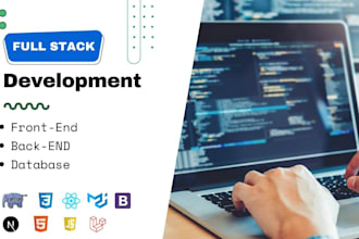 develop the website with laravel PHP and react