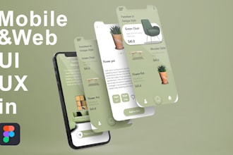design uiux or prototype wireframe for mobile and web