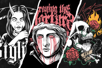 make dark streetwear design