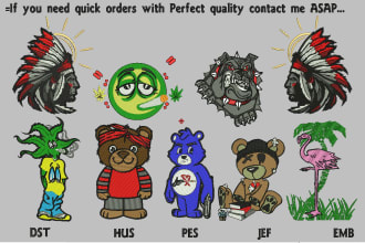do high quality embroidery digitizing in few hours