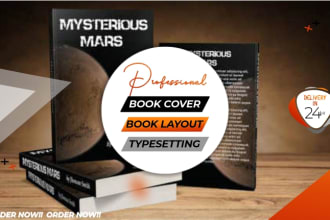 typeset and design your book interior and cover for printing
