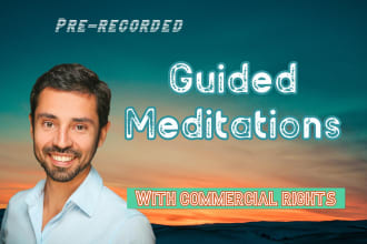 provide 30 powerful pre recorded guided meditation tracks