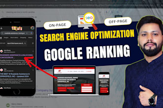 perform full seo service package for your service business wordpress website