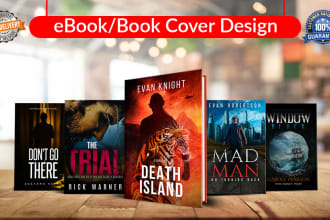 design kindle book cover, kdp book cover, ebook cover in just 10 hrs