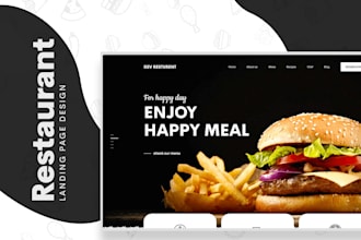build restaurant website or food truck website