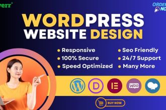 design creative, unique and stunning wordpress website to grow your business