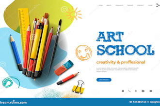 create kindergarten, art school, childcare, daycare website